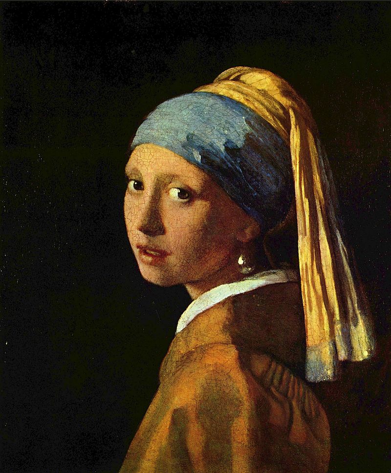 Jan Vermeer, La ragazza col turbante, 1665 - 1666, Mauritshuis dell'Aia.