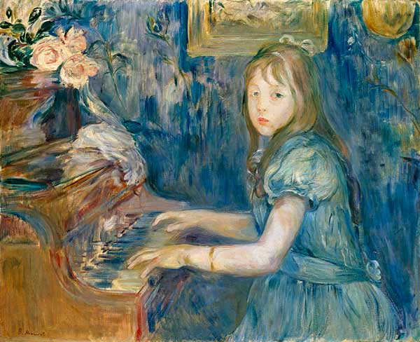 lucie Leon at the piano 1892