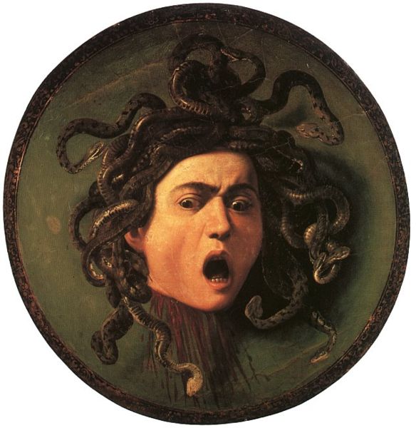 Caravaggio, Scudo con testa di Medusa, 1598 ca. 